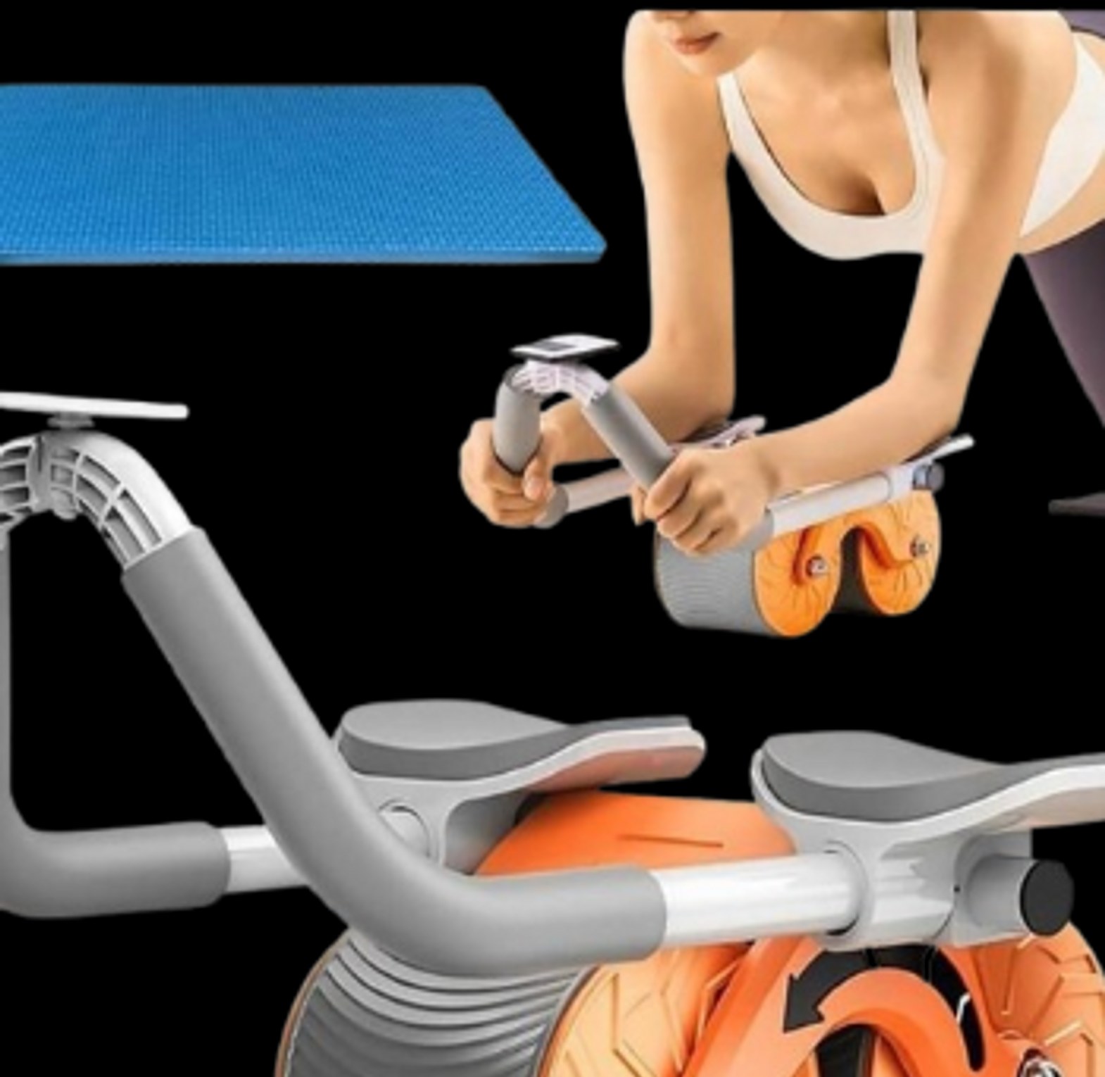 Automatic Rebound Abdominal Wheel/ Ab Roller with Elbow Support image