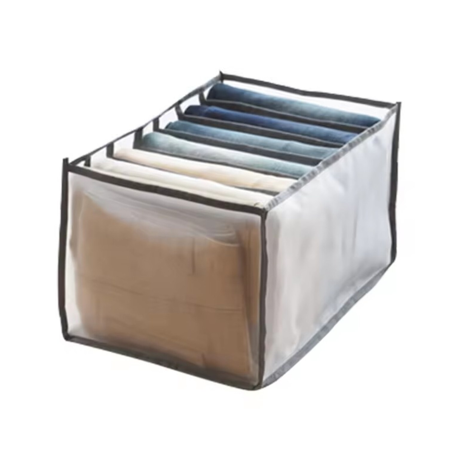 7-Grid Mesh Wardrobe Clothes Organizer Box for Jeans & Trousers – Space Saving Closet Storage Divider Organizer, Nairobi Kenya image