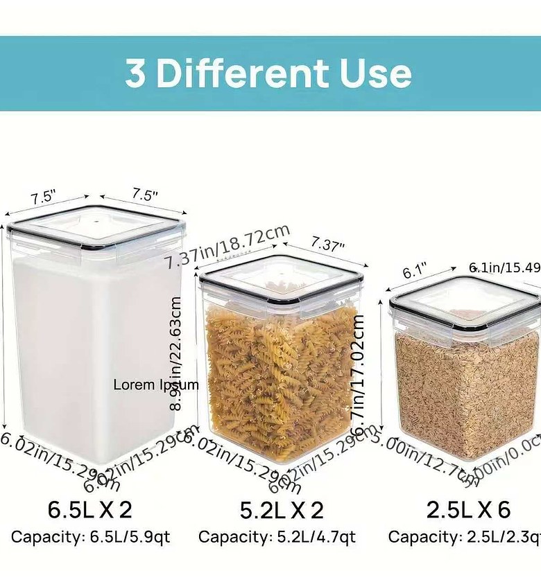 10-Piece Food & Cereal Storage Container Set image