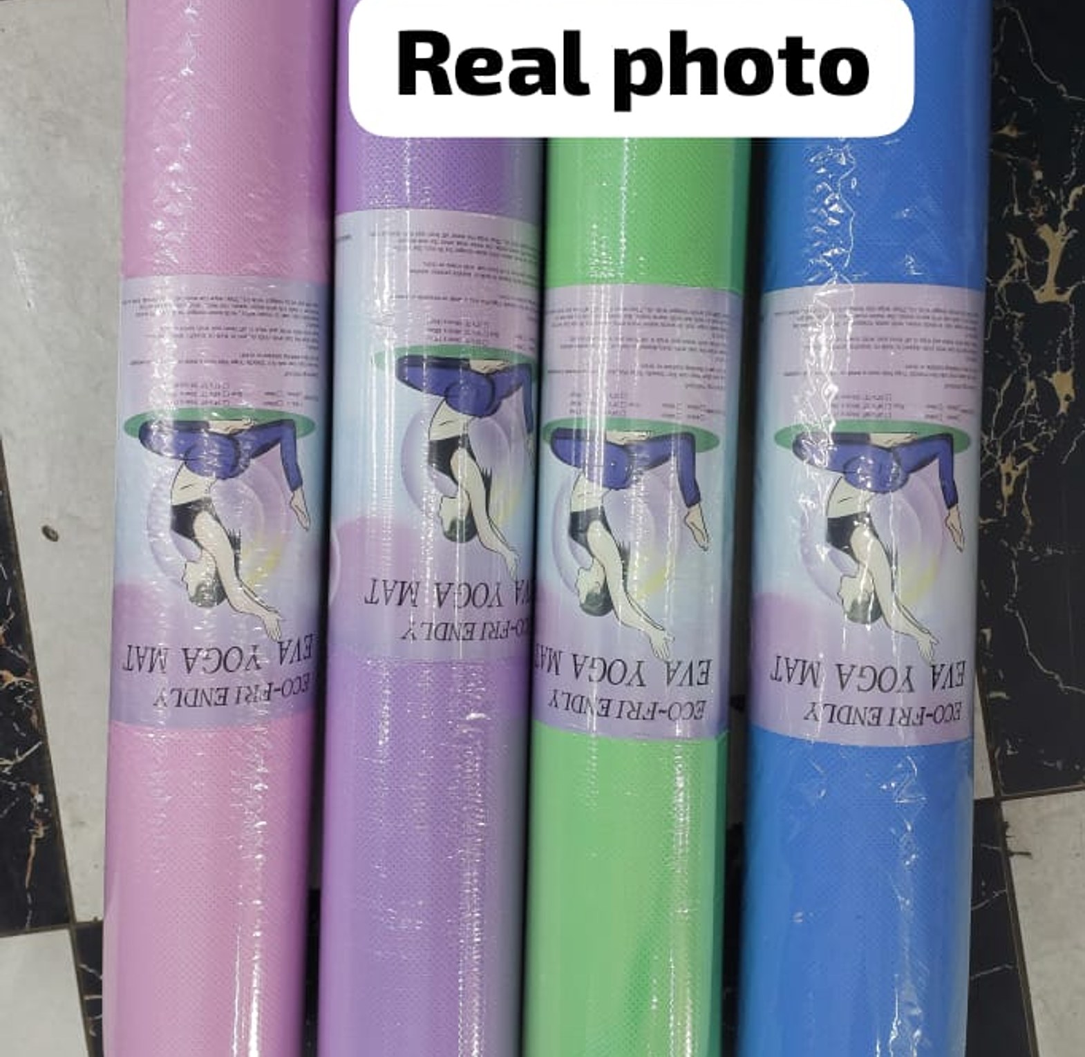 YOGA MATS. 10mm Thick Anti-Slip Double Sided Exercise Fitness Yoga Mat image