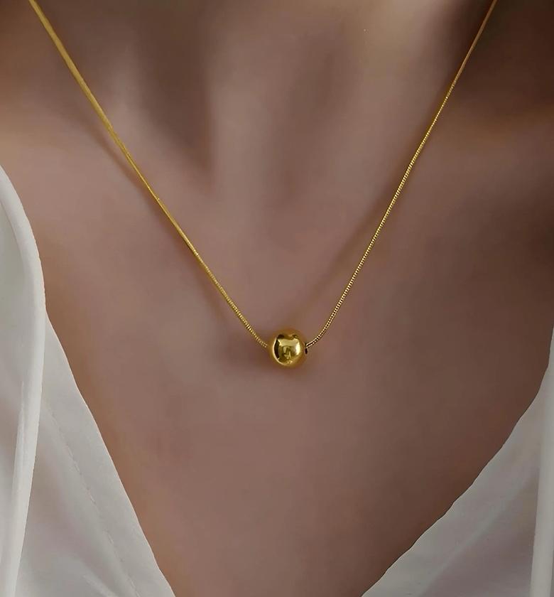 Minimalist Ball Necklace  / Choker image