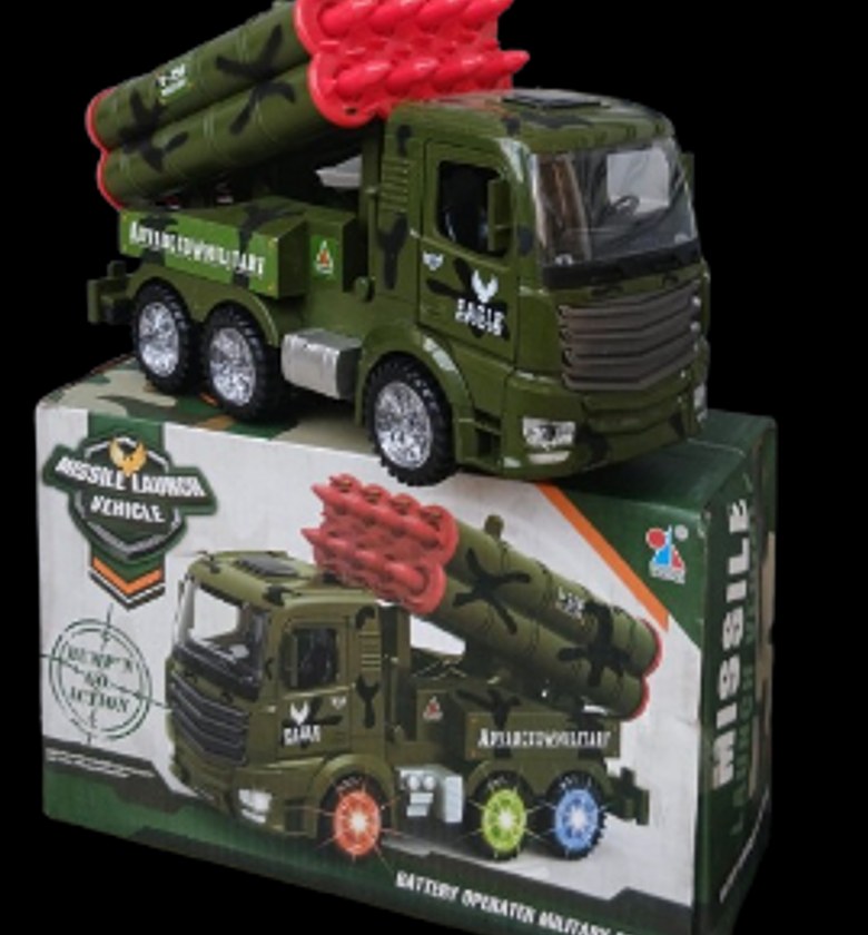 Missile launch vehicle with lights and music Battery Powered image