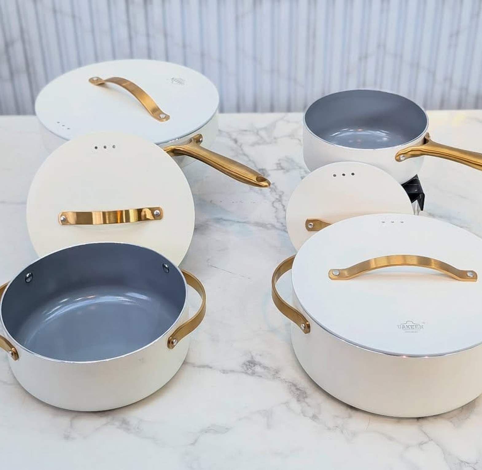 CERAMIC  set 8pcs Cookware  image