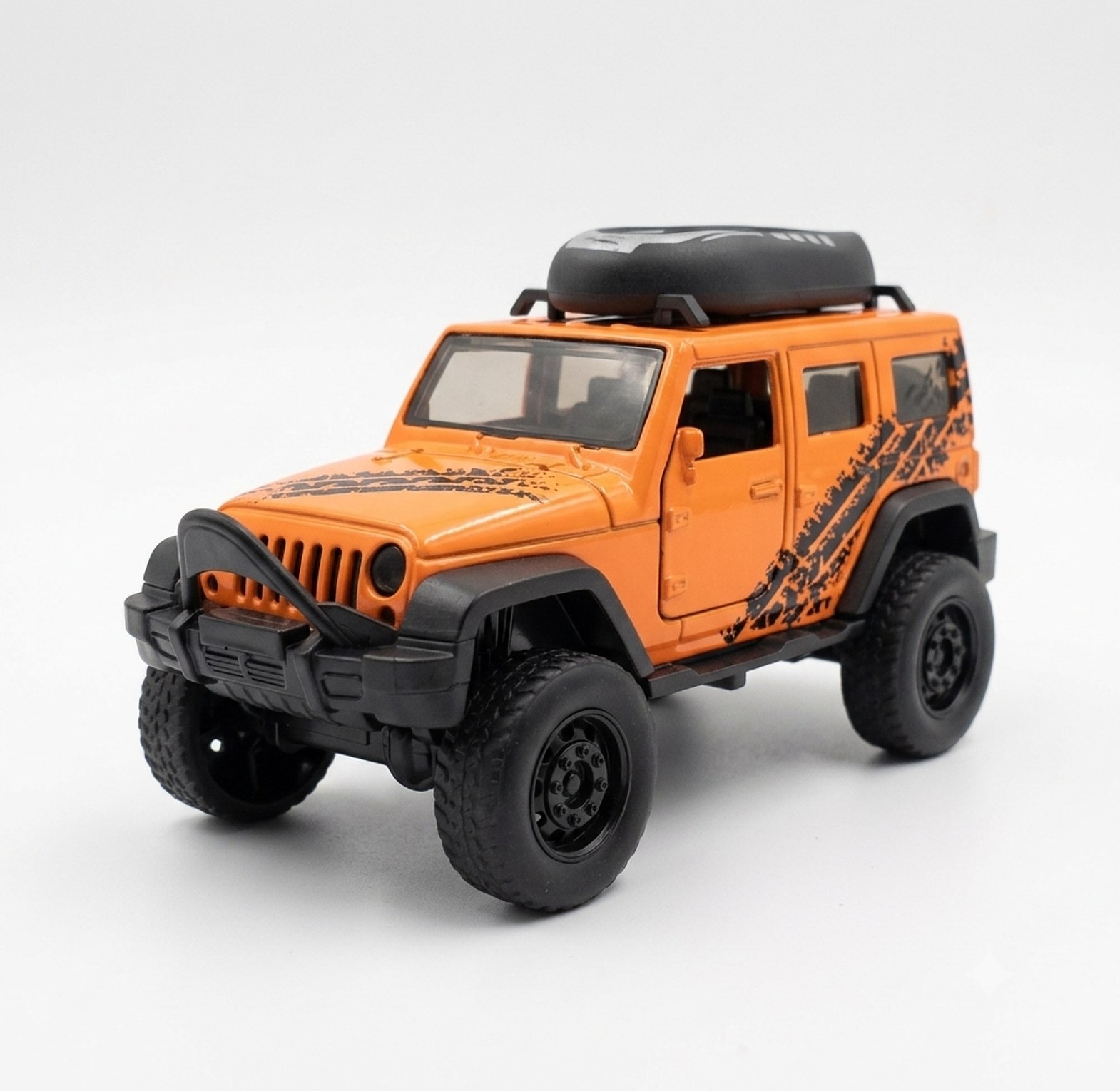Diecast Jeep Wrangler Off-Road Toy Car Model - Heavy Duty Metallic Body - Best Gift for Boys & Collectors image