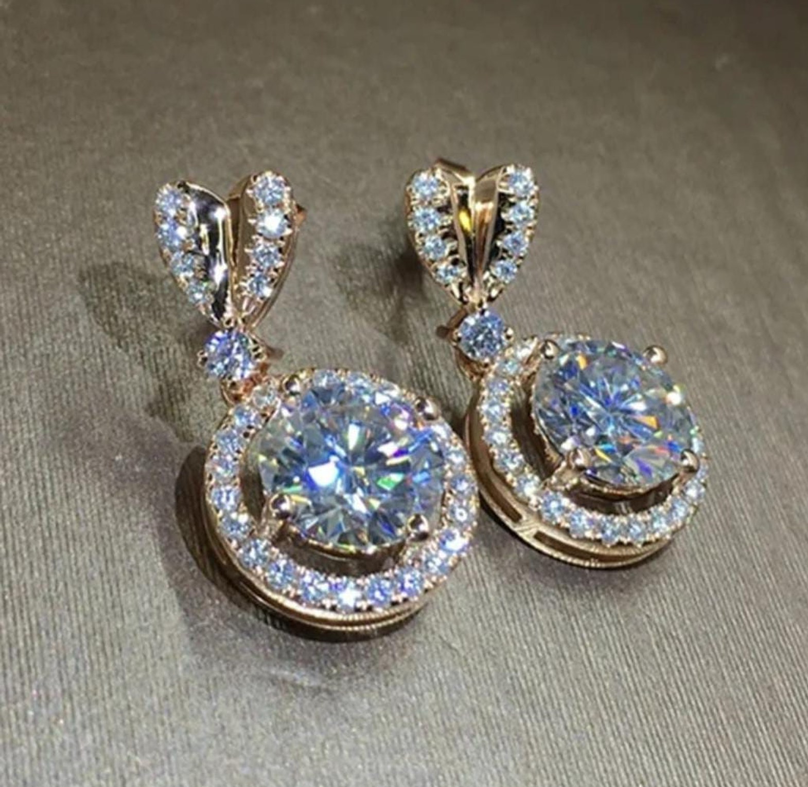 Cubic Zirconia hypoallergenic earring image