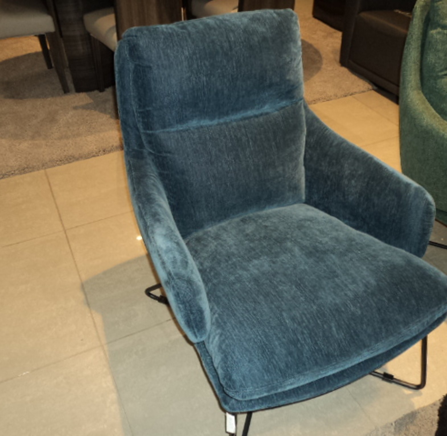 FABRIC ARMCHAIR CLR NAVY  image