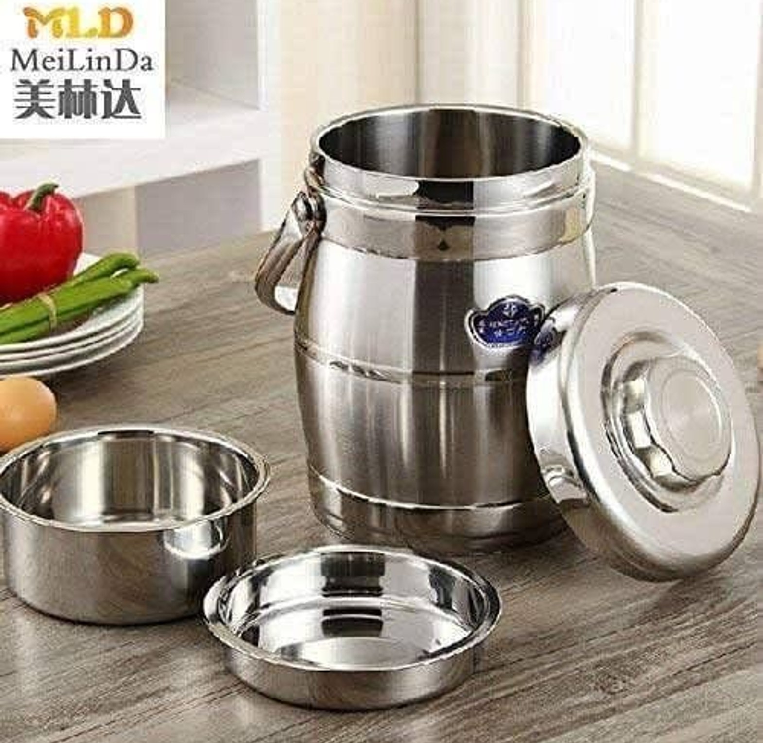 FOOD FLASK. High Quality Affordable  Stainless Steel Double Wall Thermal Vacuum Food Flask image
