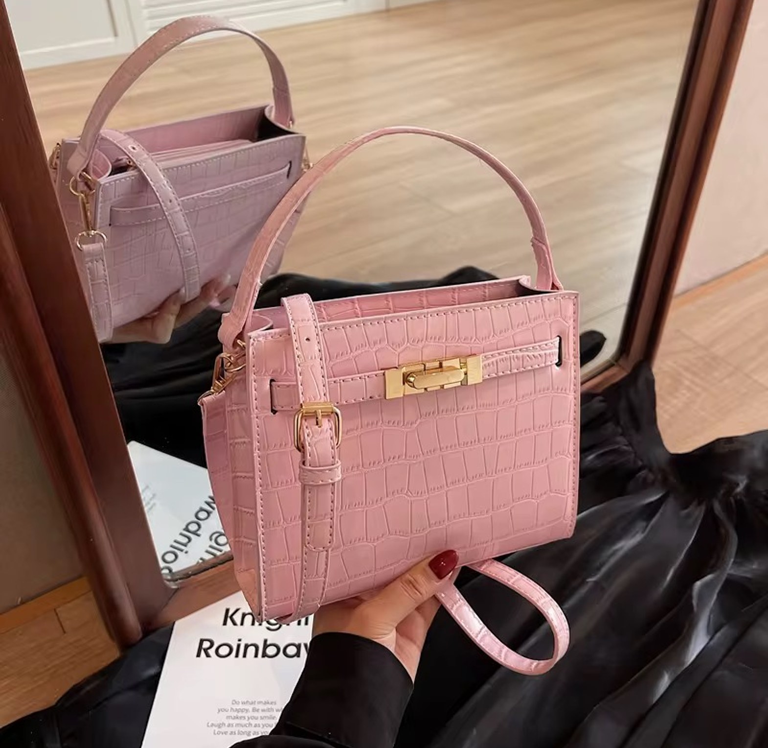 Croc Mini Top-Handle Bag image