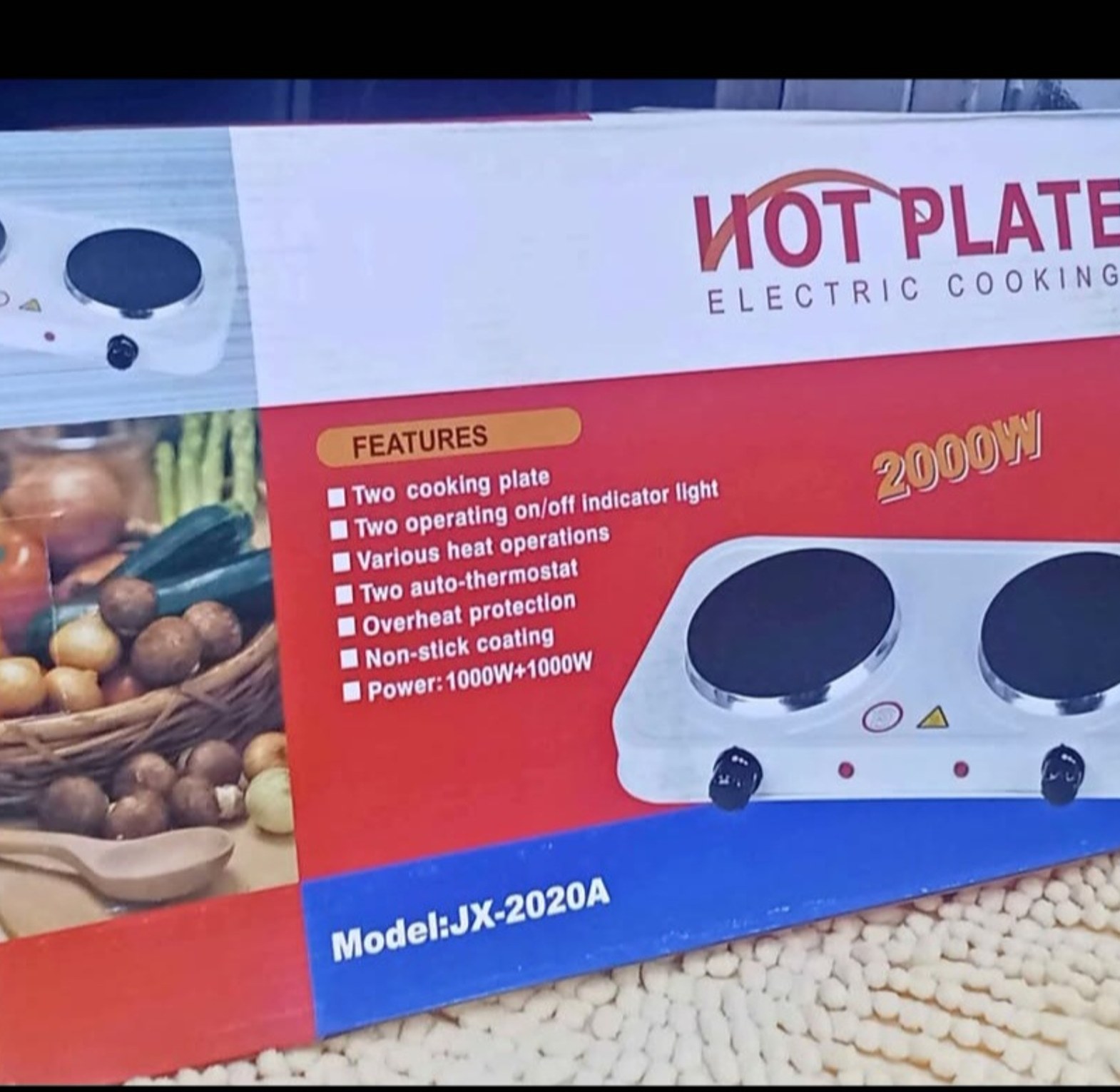 Hotplate double image