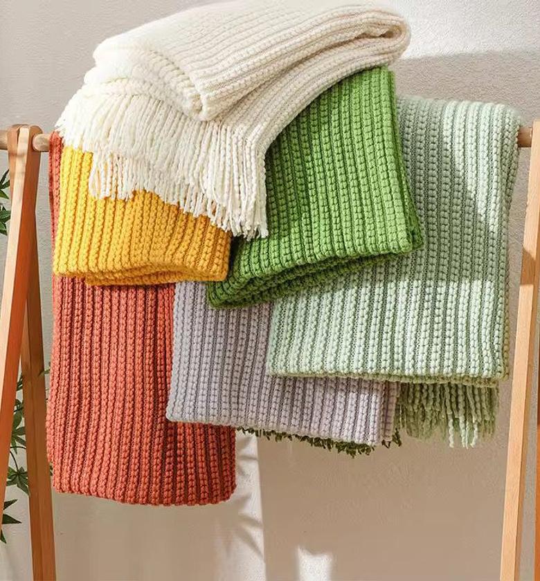 Soft Textured Chenille Throw Blanket image