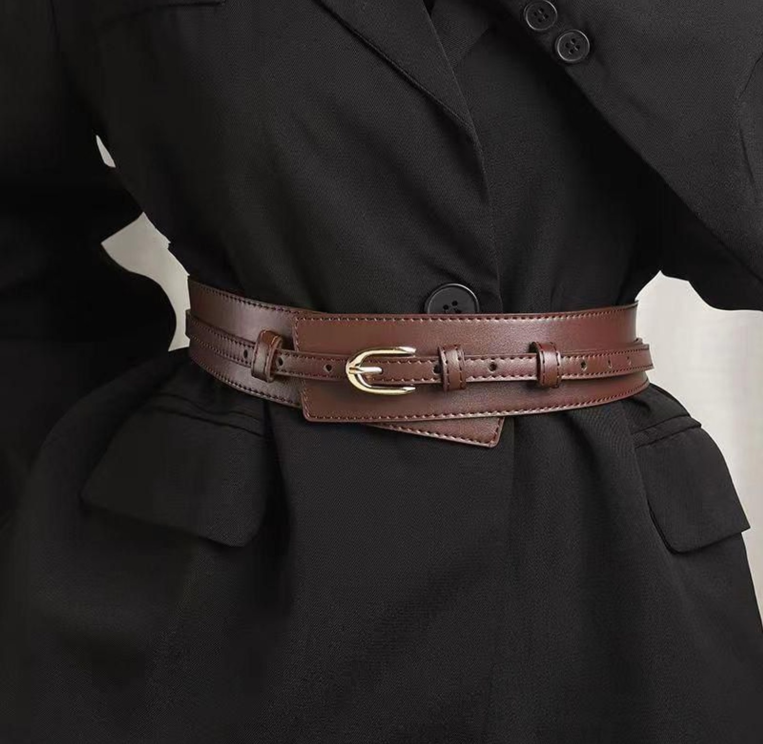 Wide Waist Wrap Belt image