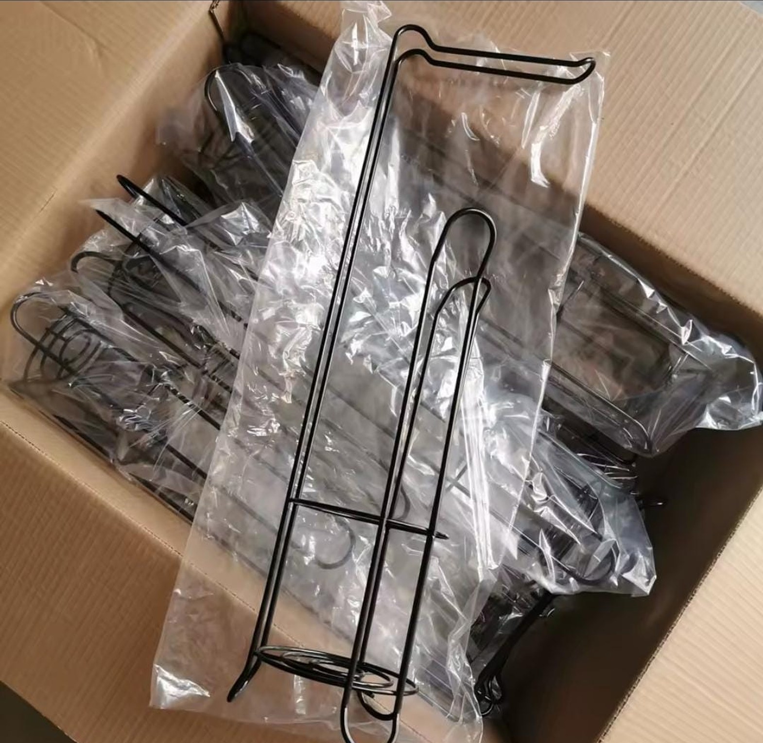 Stainless steel floor standing tissue holder and paper towel stand image
