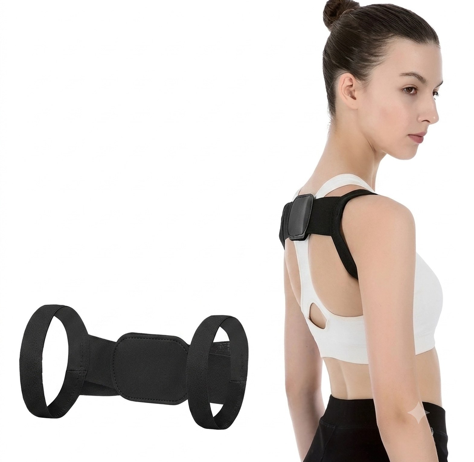Invisible Posture Corrector Upper Back Support Brace for Pain Relief - Adjustable Breathable Design image