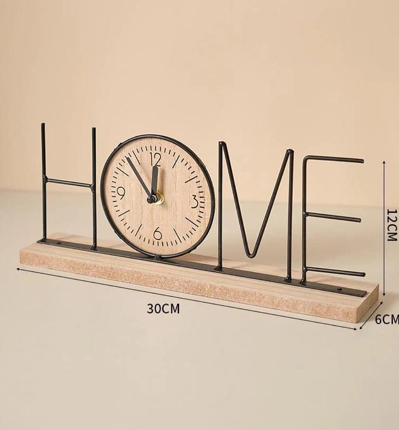 Handmade Creative TV Cabinet Clock Decoration  image