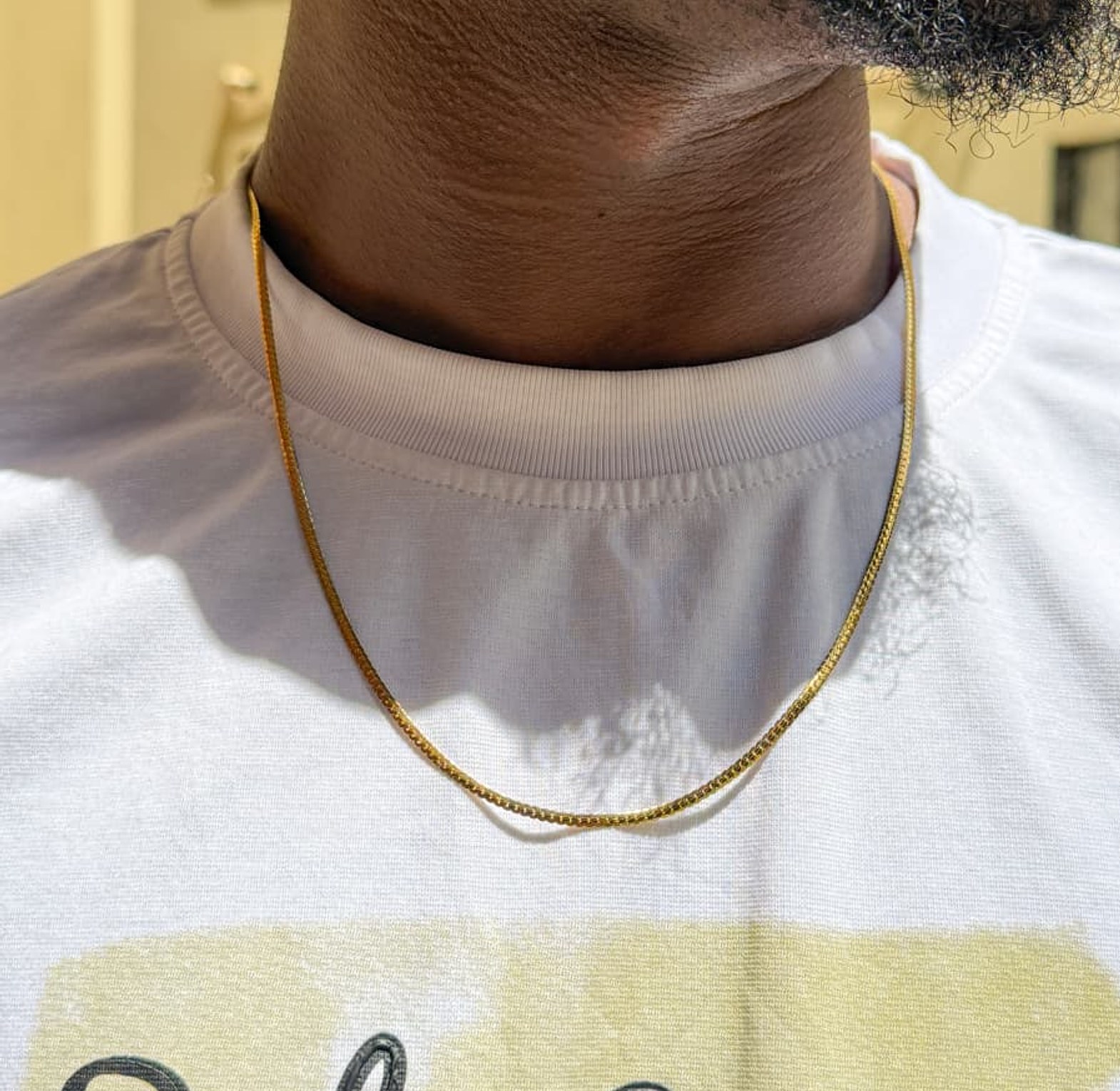 23 inch wheat chain gold image