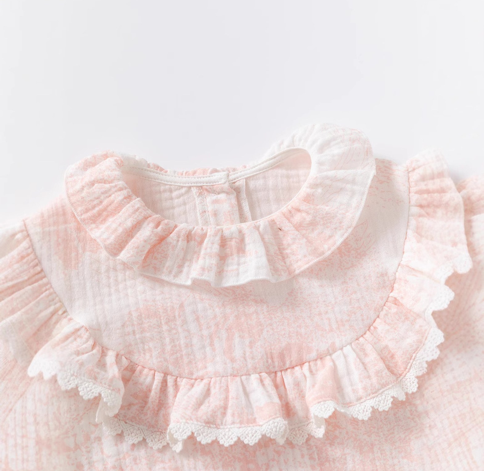 Pink Petal Muslin Romper image