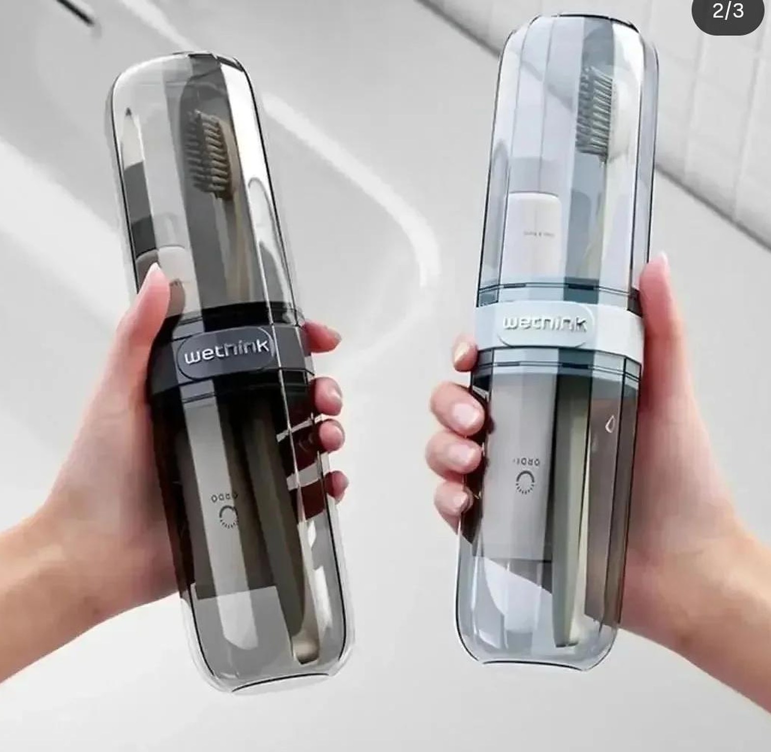 Elegant design Portable travel toothbrush /toothpaste holder image