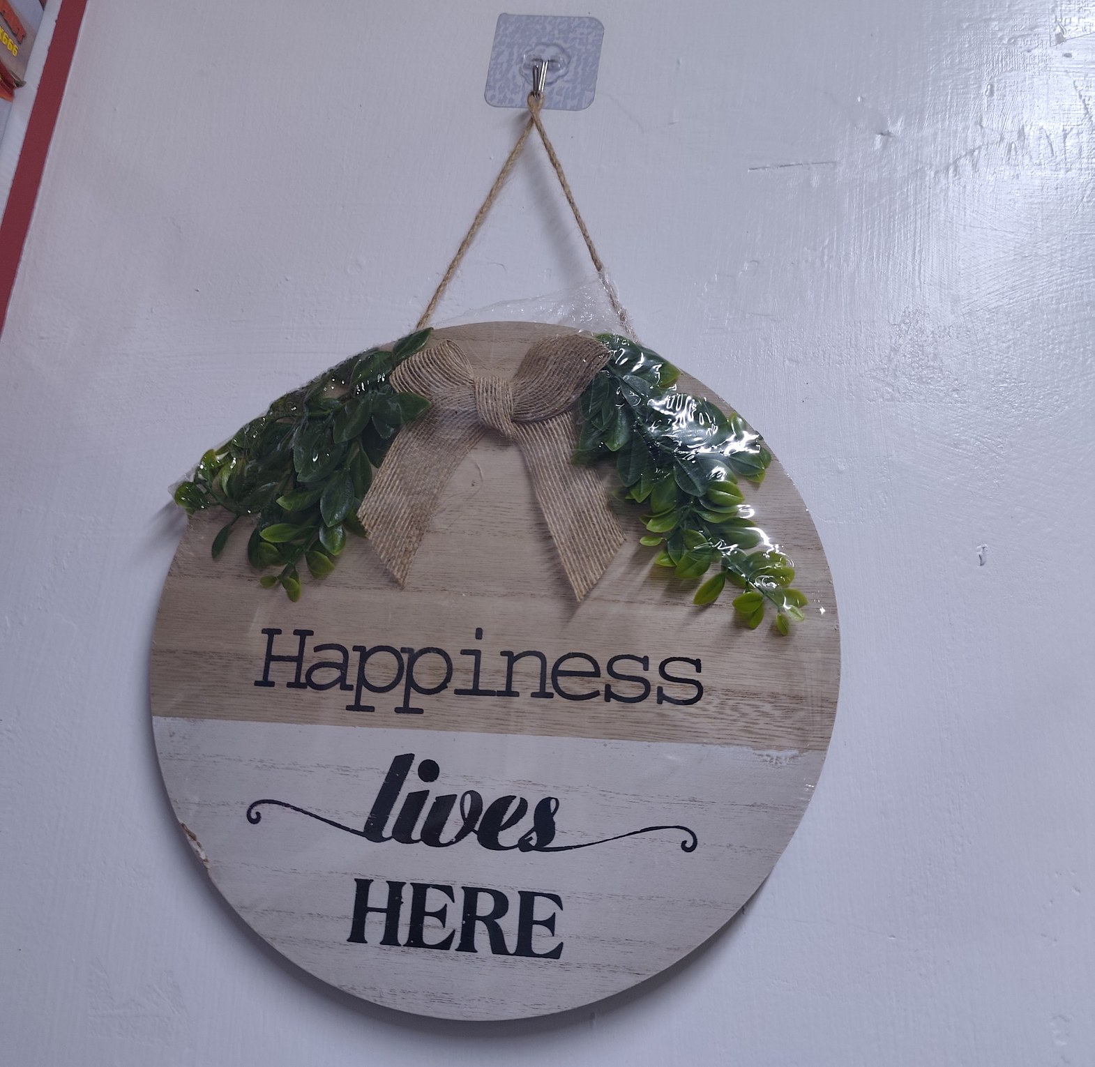 Wooden Wall Hanging and Door Wreath image