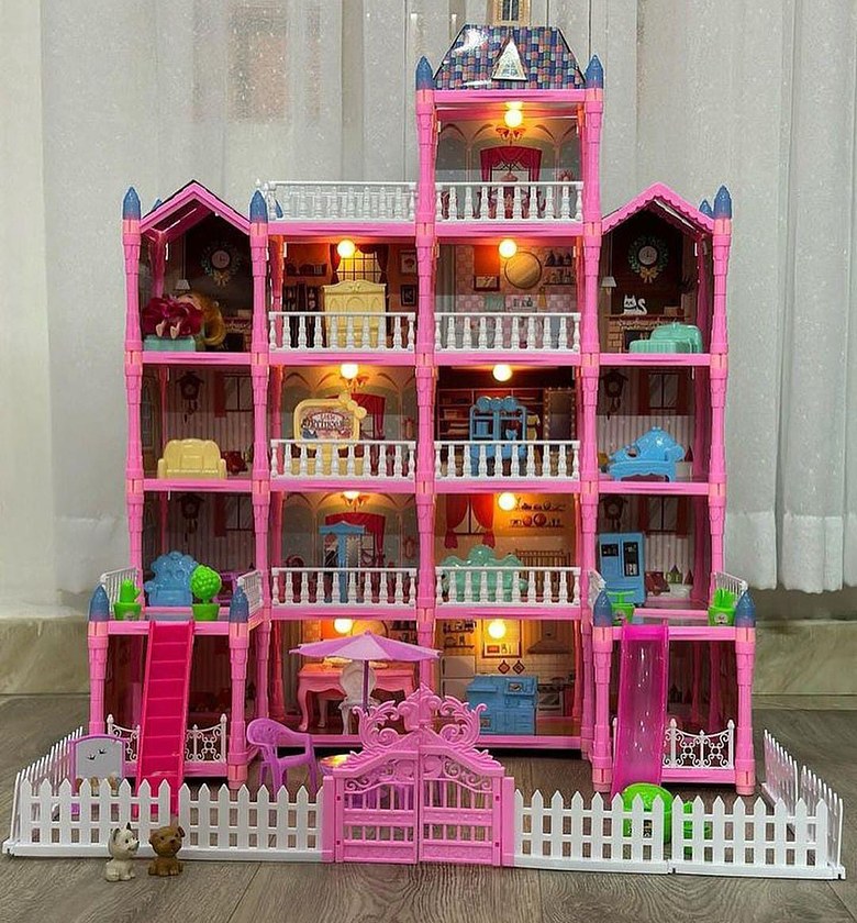 Villa doll house,Kids Dream Dollhouse, Multi-Story Doll Playset, Large Dollhouse with Furniture,Dollhouse with Accessories,Creative Story Dollhouse. image