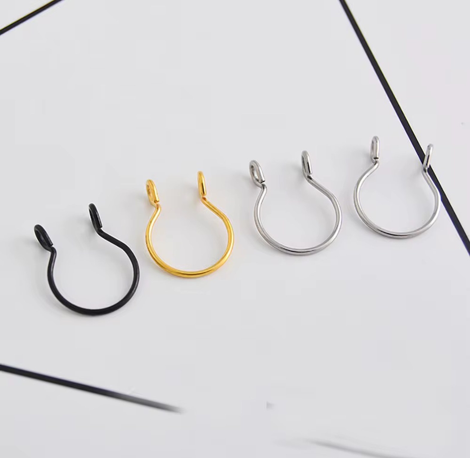 Minimalist faux septum  image