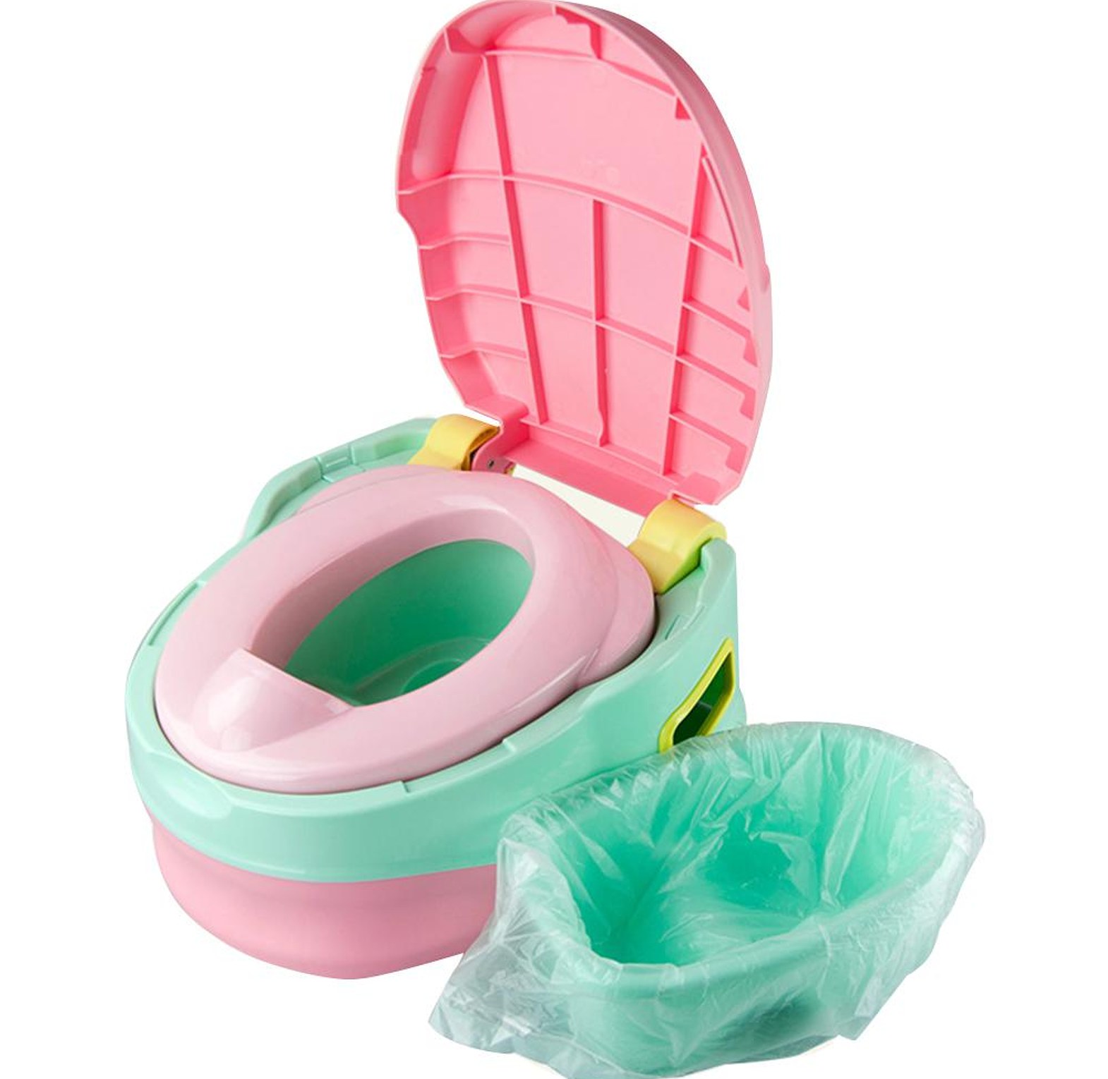 10-piece roll of disposable universal baby potty training toilet seat liner bags image