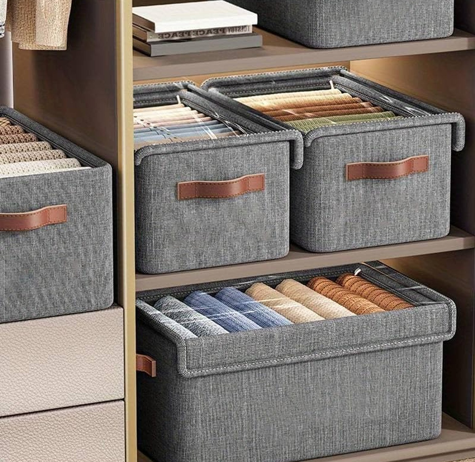 Clothes Storage Box Organizer image
