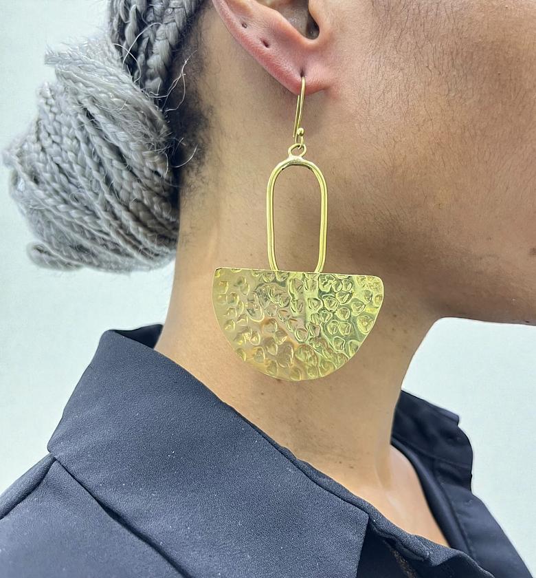 Elina Brass Earrings  image