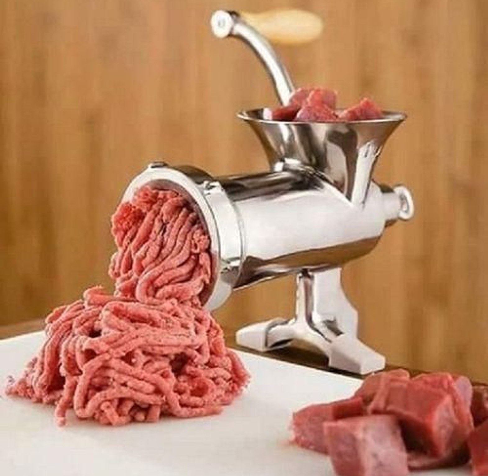 Manual Meat Mincer / Grinder - Aluminum Alloy image