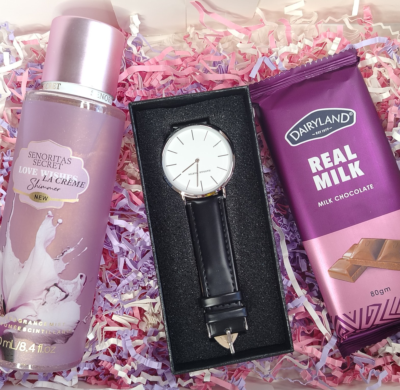 Hannah Martin Watch, body mist & chocolate 80g image