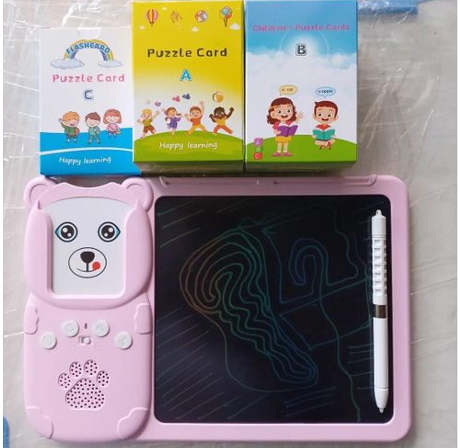 Kids PAD. 2 in 1 talking flashcards with LCD writing pad CHECK OUT THE VIDEO BELOW image