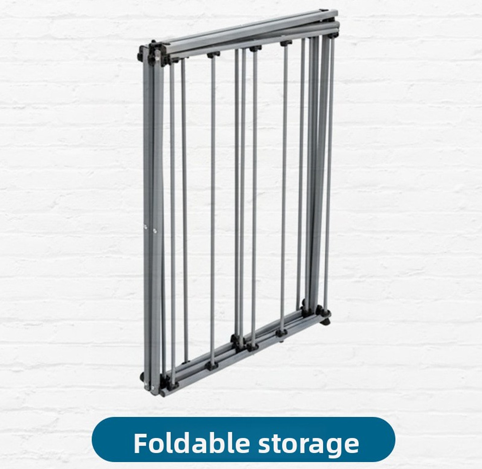Foldable Clothes Drying Rack Stand Heavy Duty Multi-Tier Space-Saving Indoor Clothing Airer for Apartments  (Dimensions 76x38x105cm) image