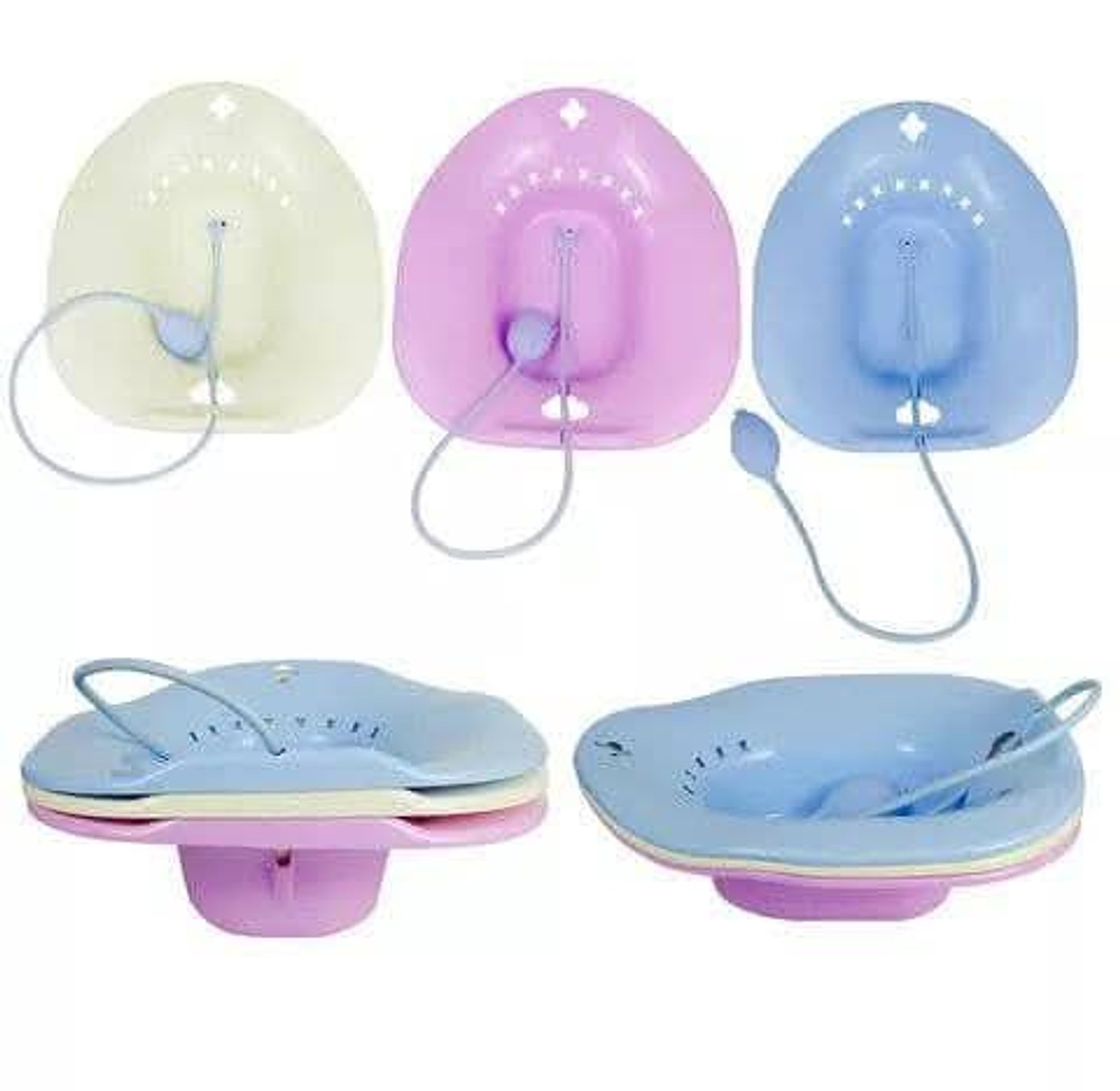 Sit bath. Sitz Bath Toilet Seat for Vagina Hygiene Bath Postpartum and Hemorrhoids Care - Yoni Steam Seat image