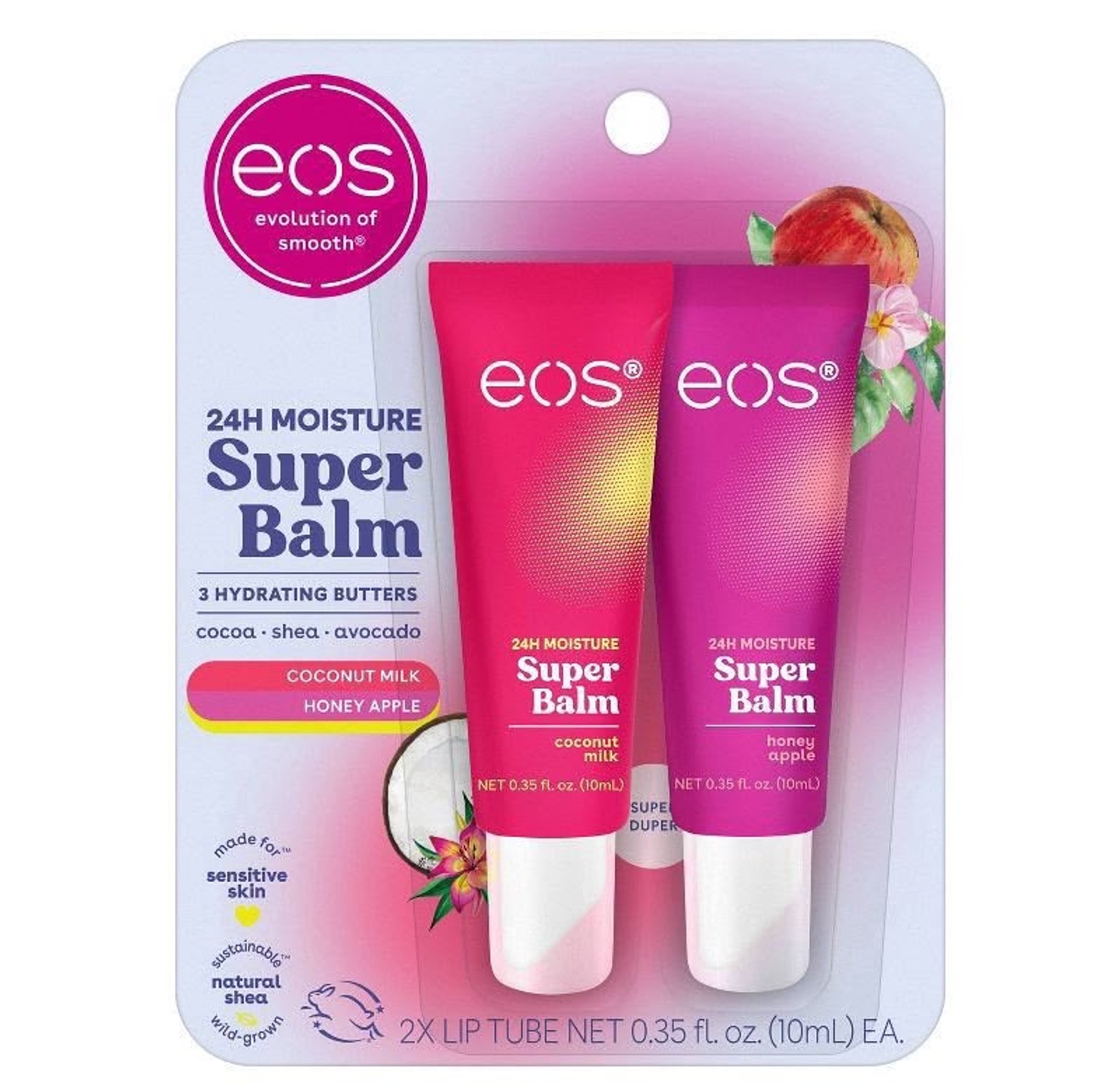 eos Honey Watermelon & Mango Melonade Lip Balm – 24H Moisture Super Balm image