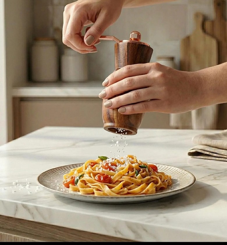 Acacia Manual Salt & Pepper Grinder Set image