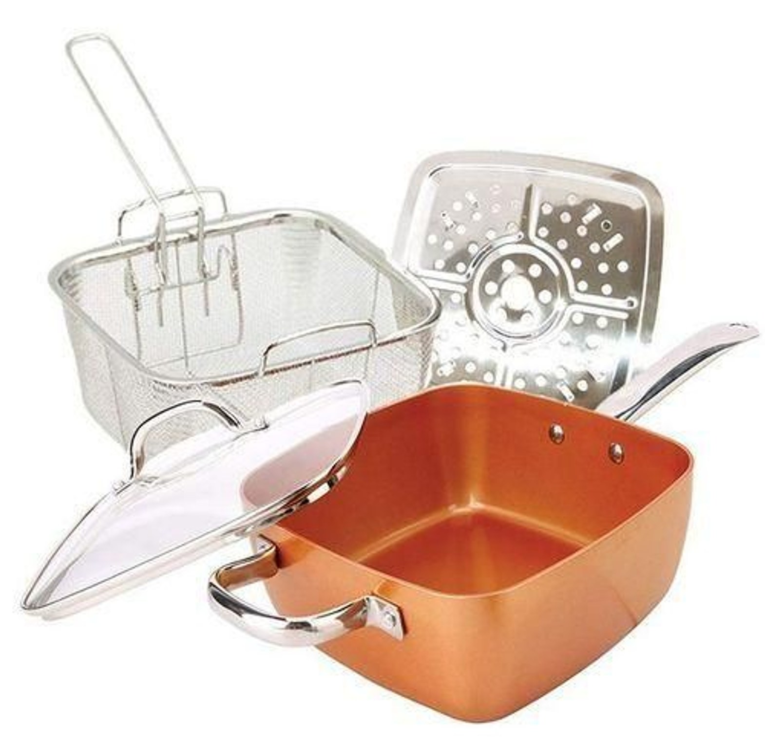 Cookware Set.Copper Chef Deep Square Pan image
