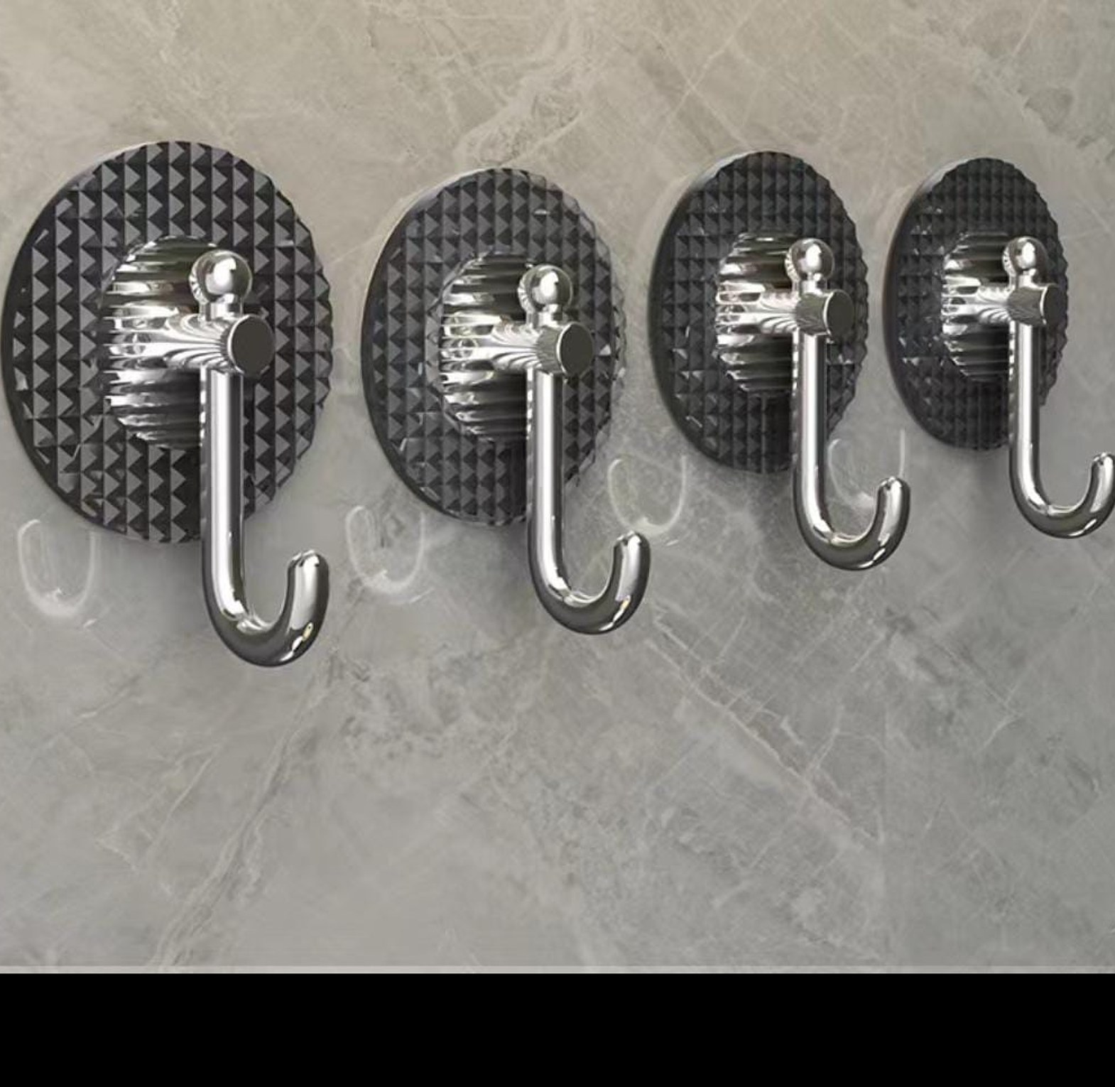 2pcs No Drilling Light luxury Wall Hook image