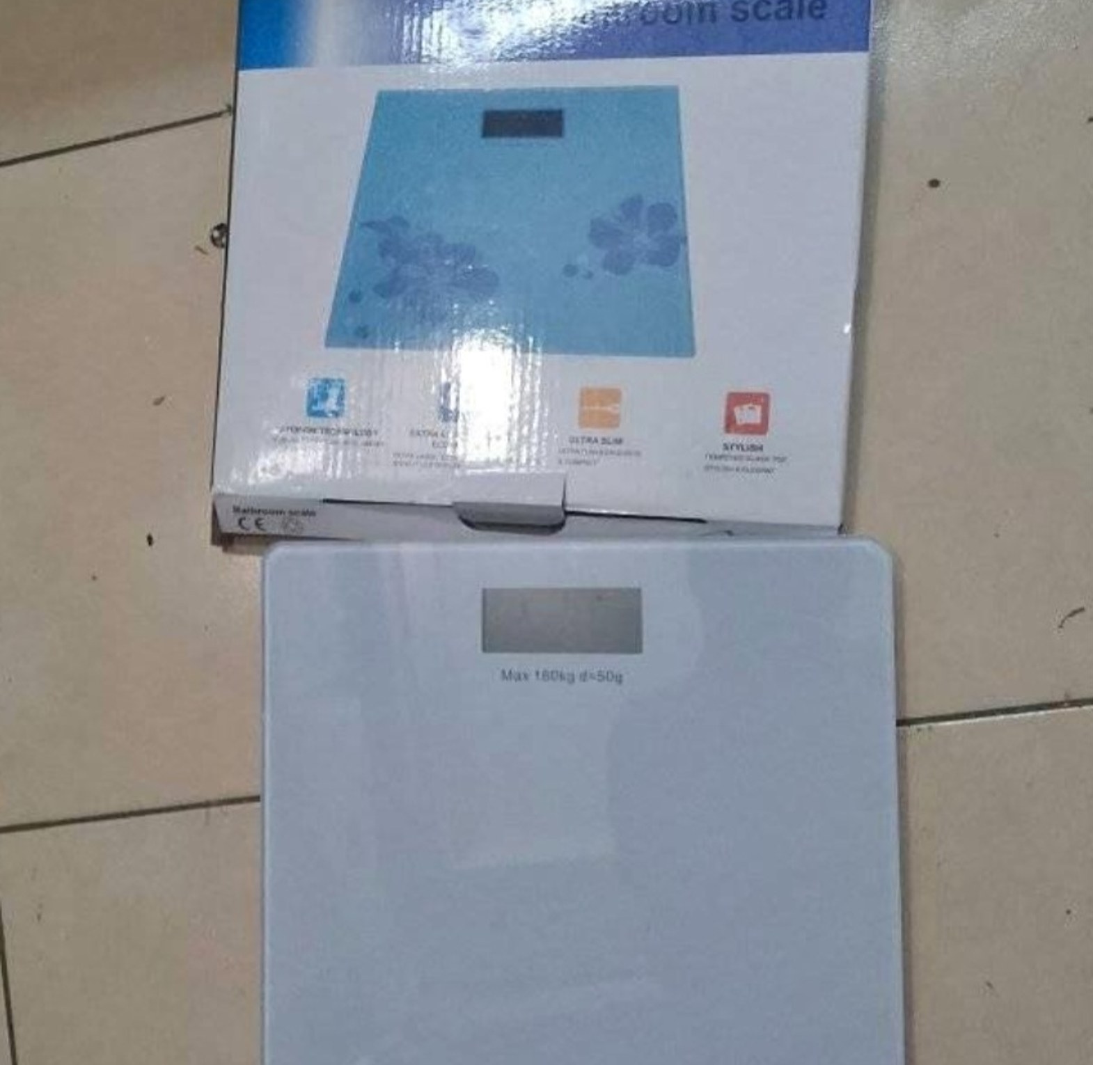 Bathroom scale digital image