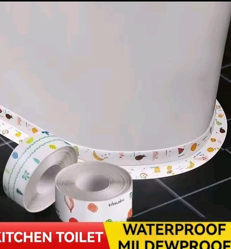 Waterproof Self-Adhesive Kitchen Sink and Toilet Sealing Caulk Tape Strip – Anti-Mildew Decorative Protection image
