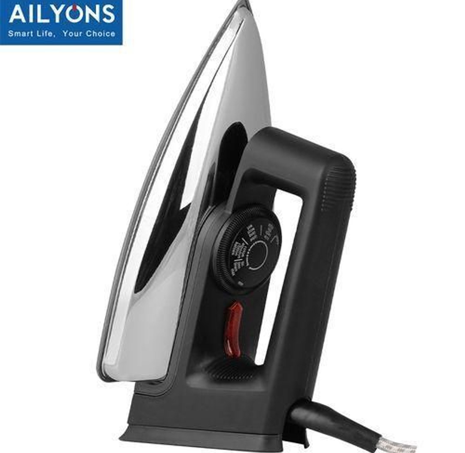 IRON BOX. AILYONS HD-199A Electric Dry Iron Box Silver & Black image