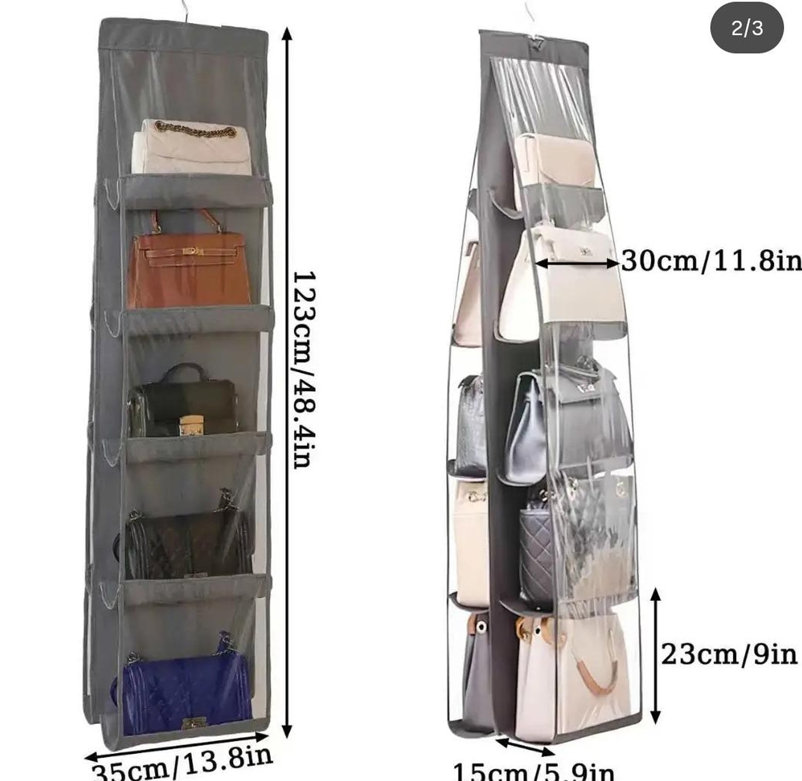 10 Pockets purse,bag organizer image