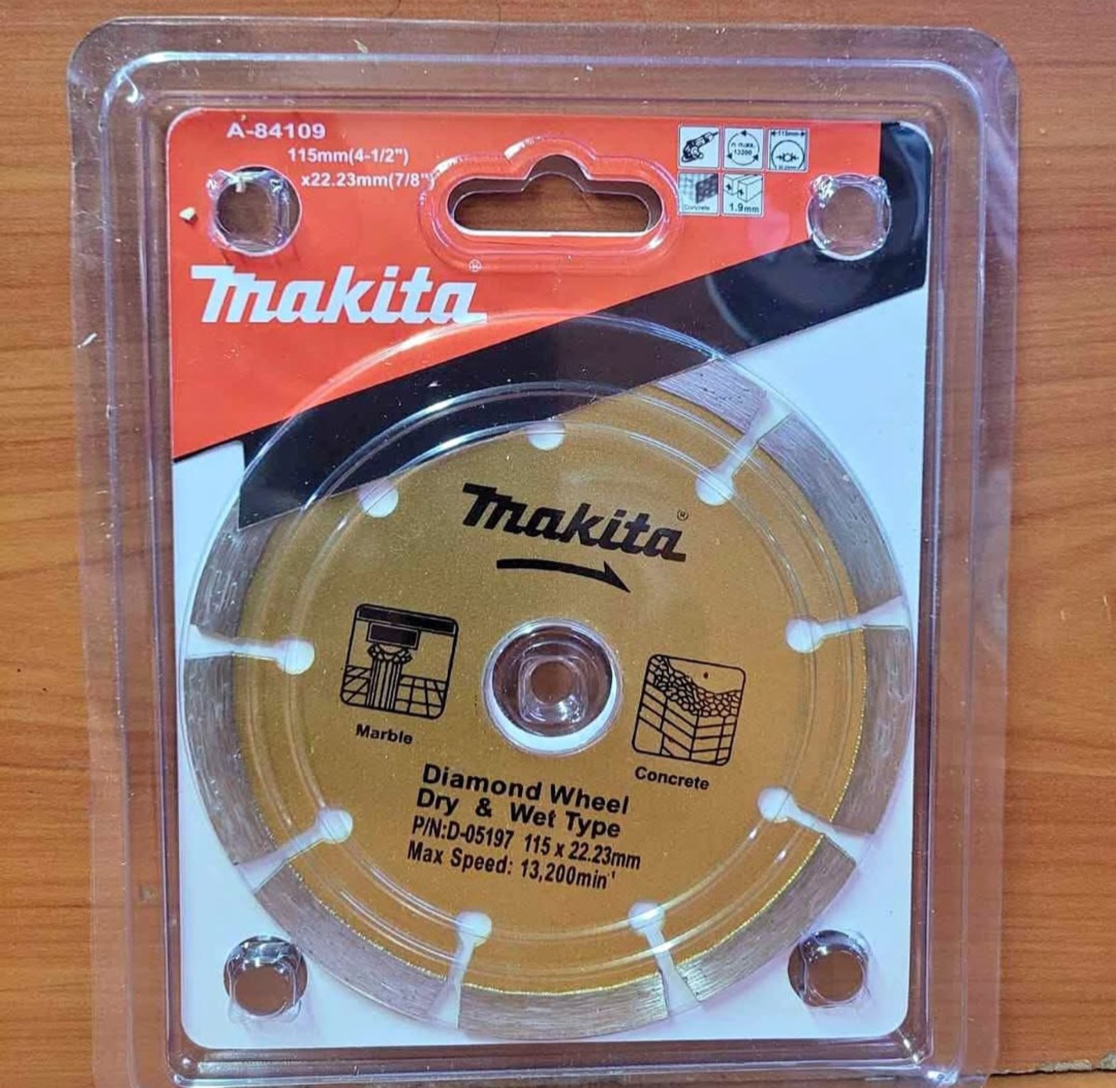 Diamond cutting disc 4" image