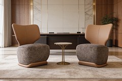 NYLA Single Seater Leatherette Office Sofa thumbnail 1