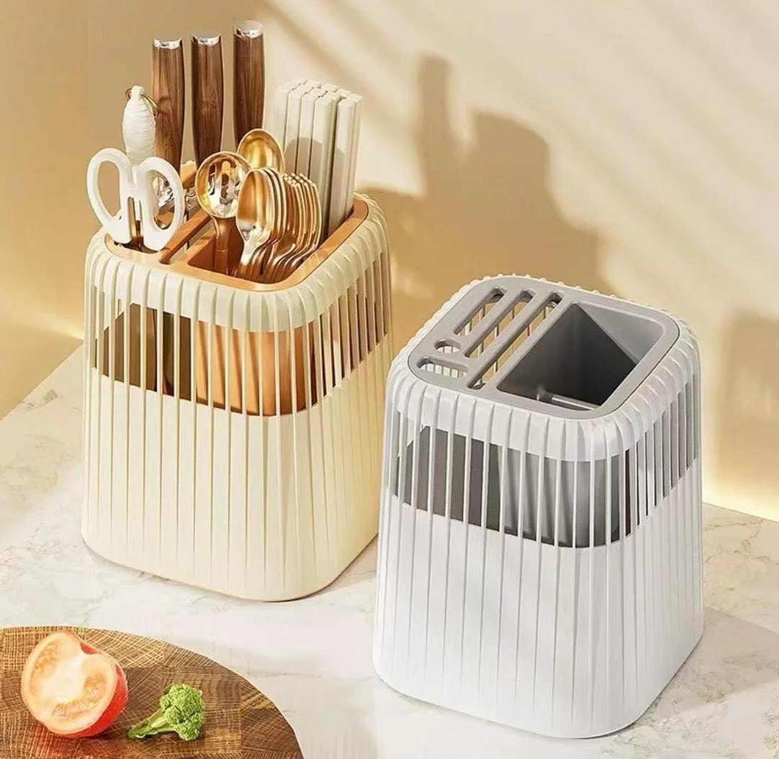Multi-Functional Rotating Knife & Utensil Rack image
