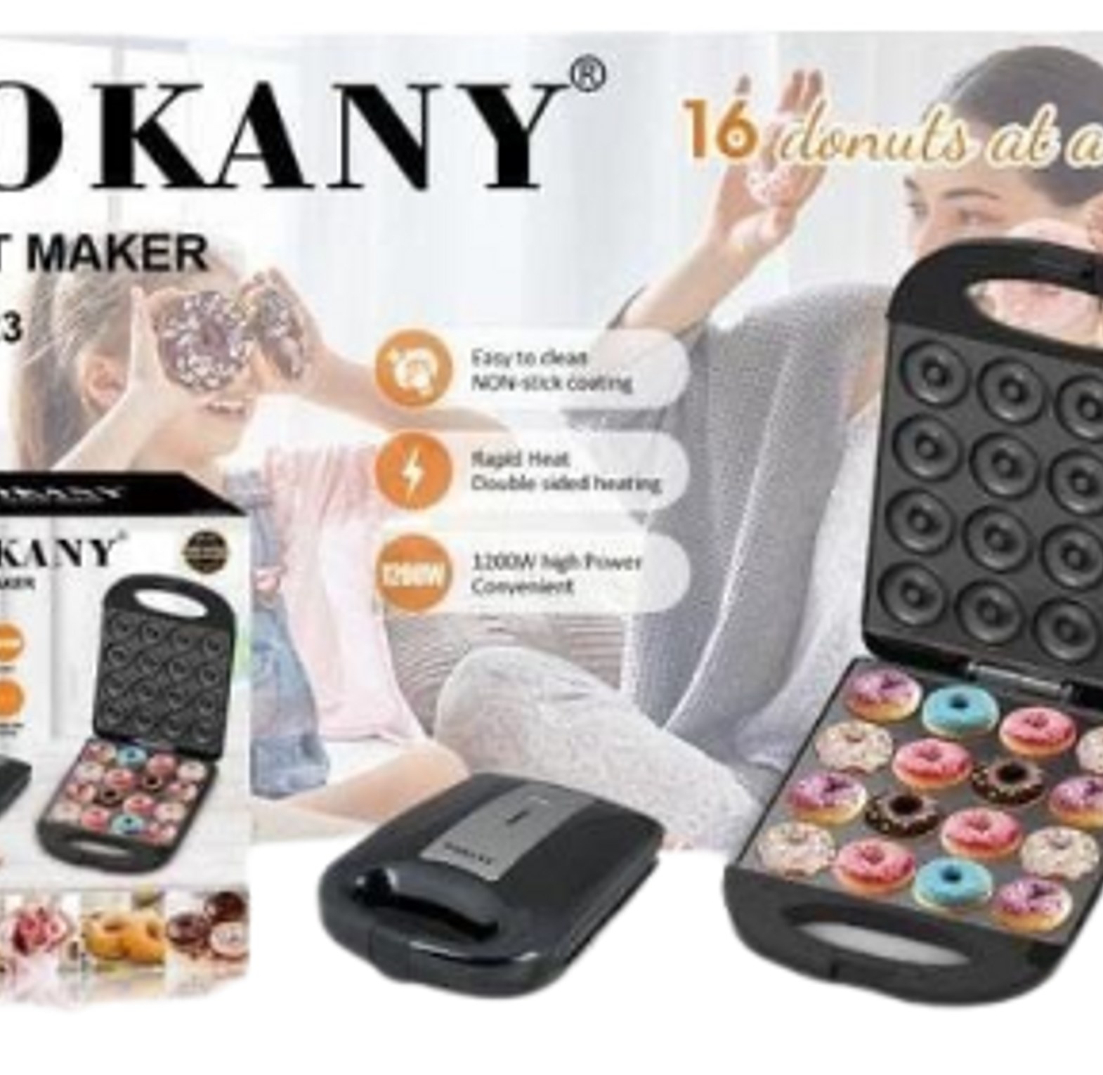 Sokany SK 08023 Donut Maker 16 slots  image