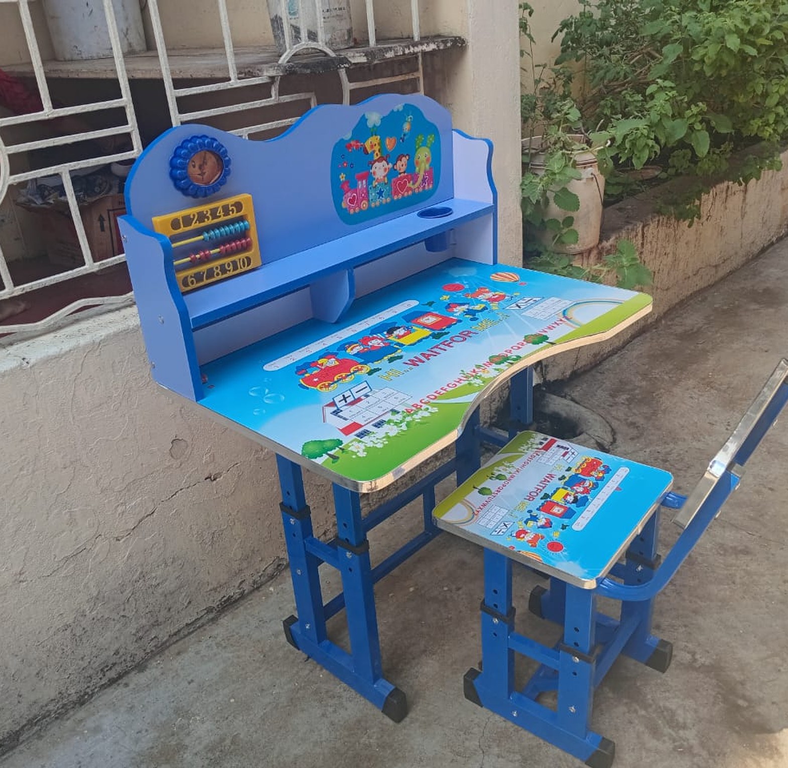 High Quality Adjustable Kids Study Table And Chair Children Desk image