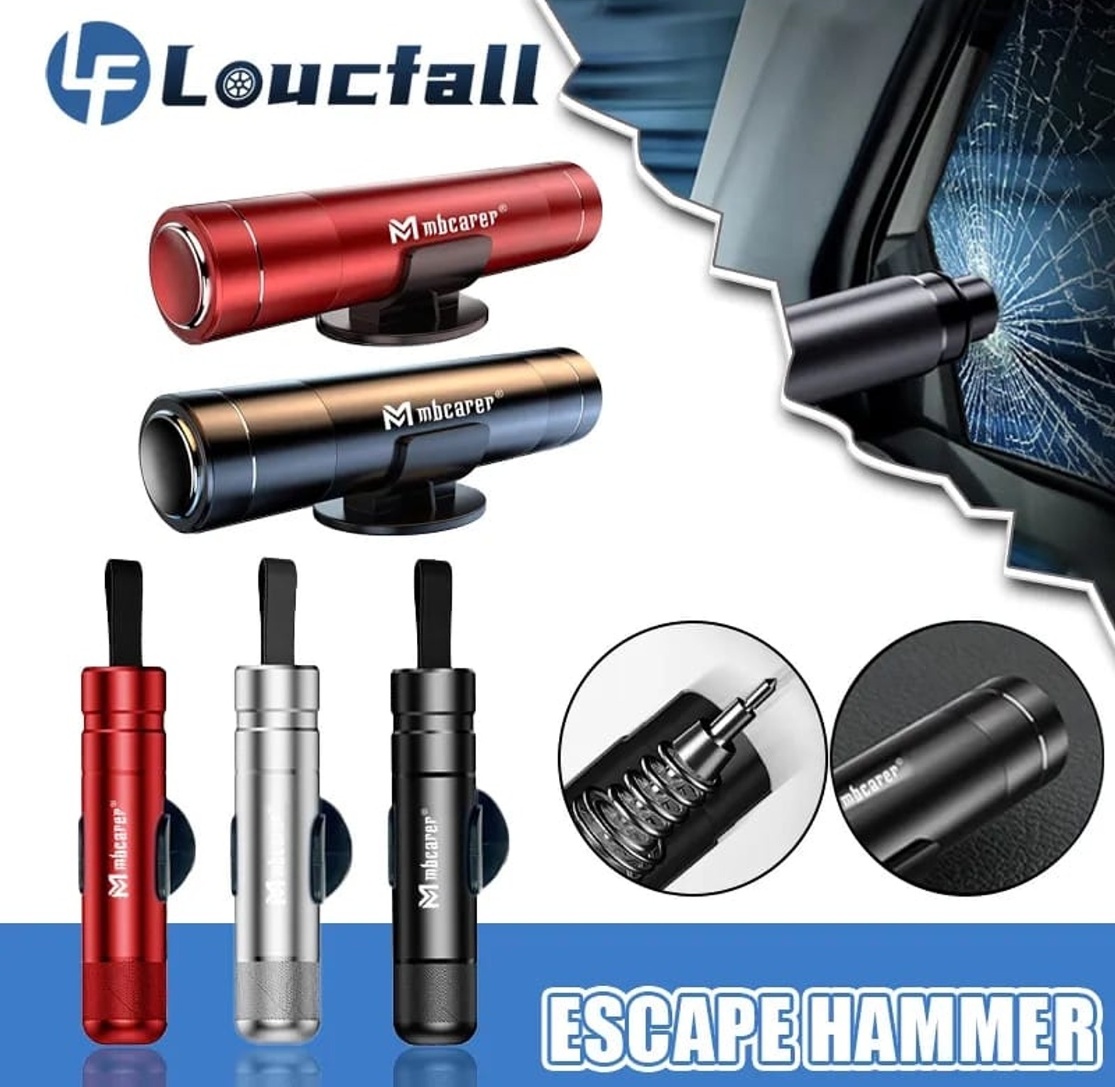 Emergency Glass Breaker / Seat Belt Cutter image
