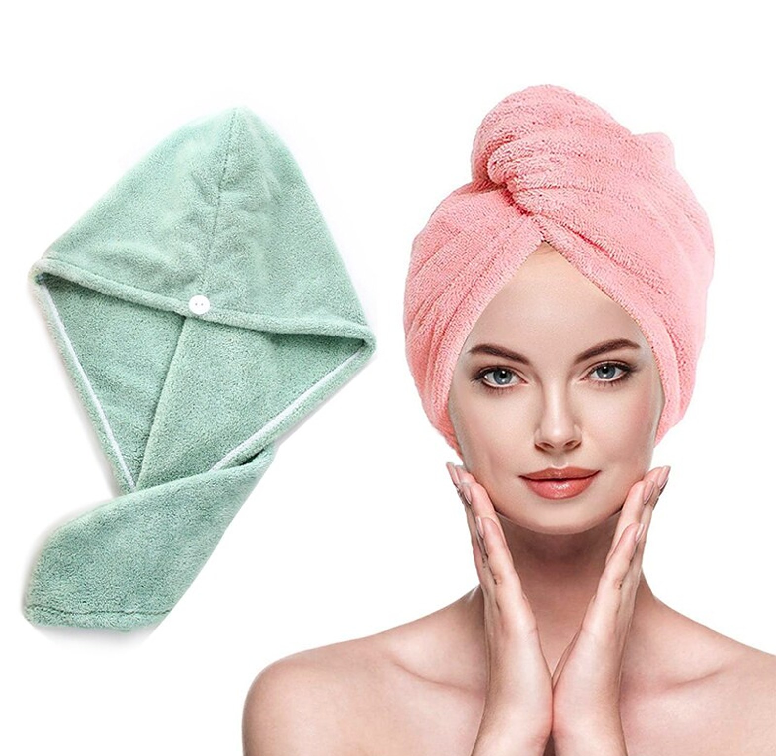 Microfiber hair towel image