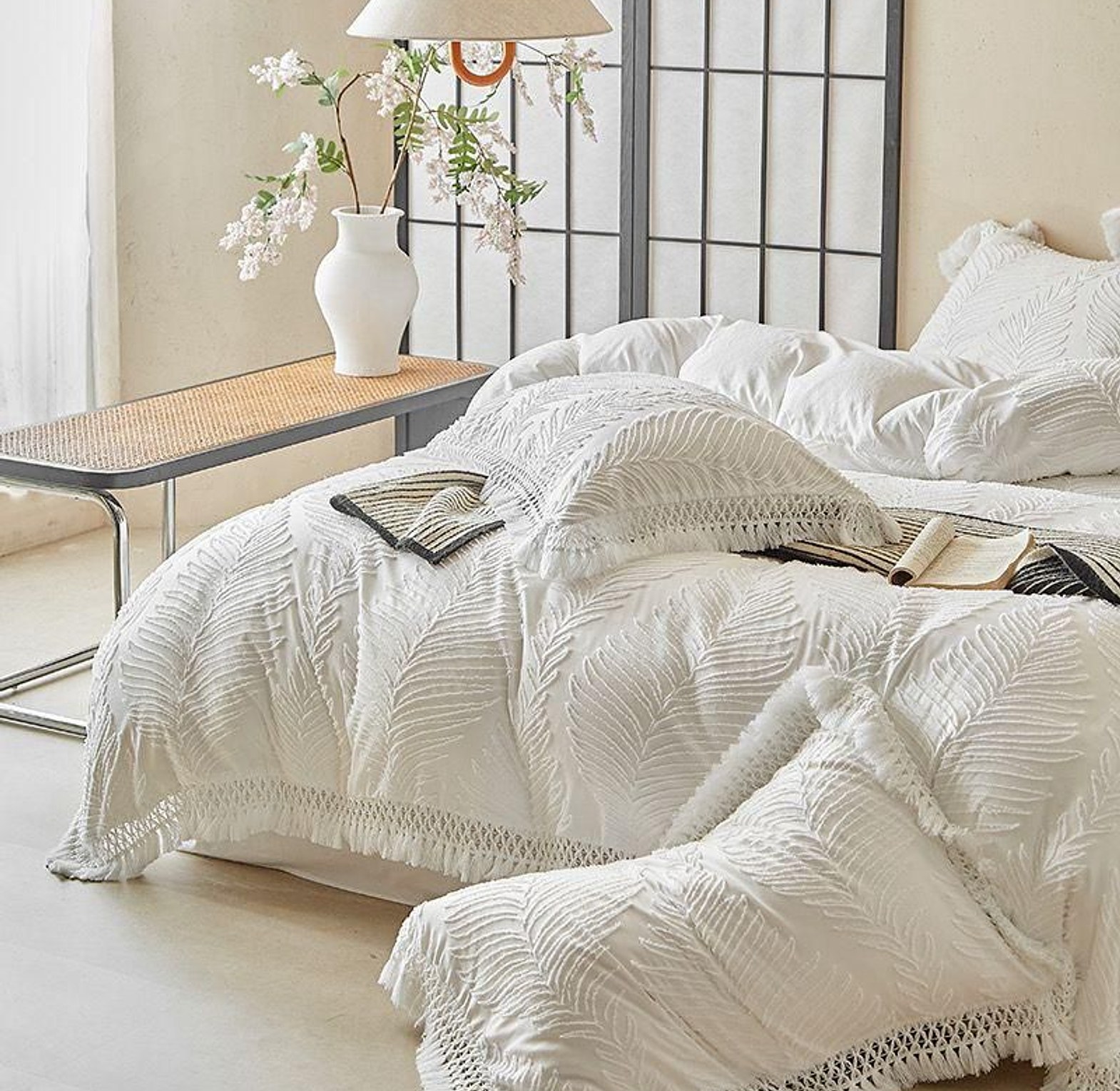 Extra Big Luxury Textured Duvet Cover Set image