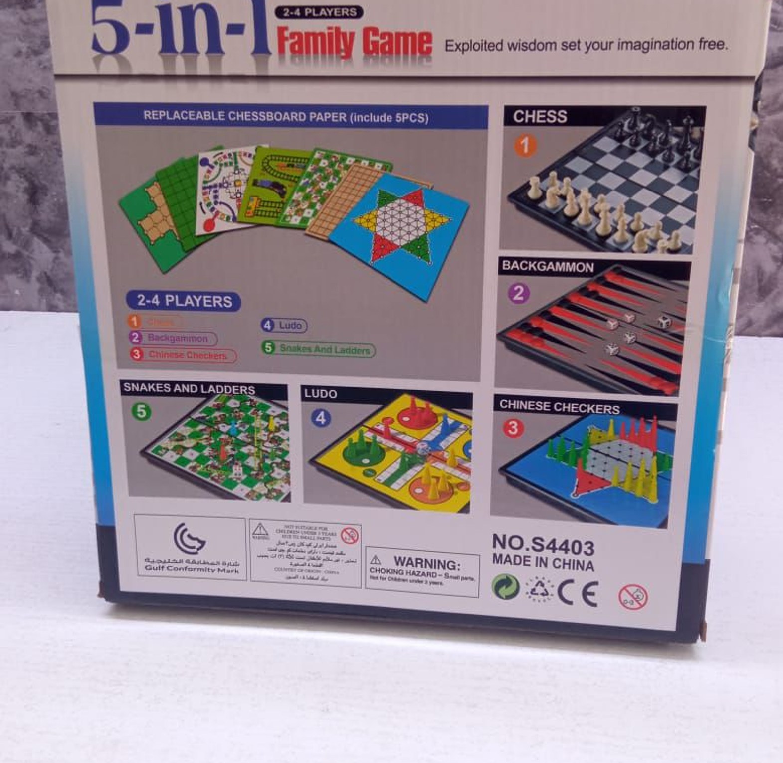 5 In 1  Magnetic Board Game Set Chess, Chinese Checkers, Backgammon, Snake And Ladder For Families On Trip, Camping Activities image