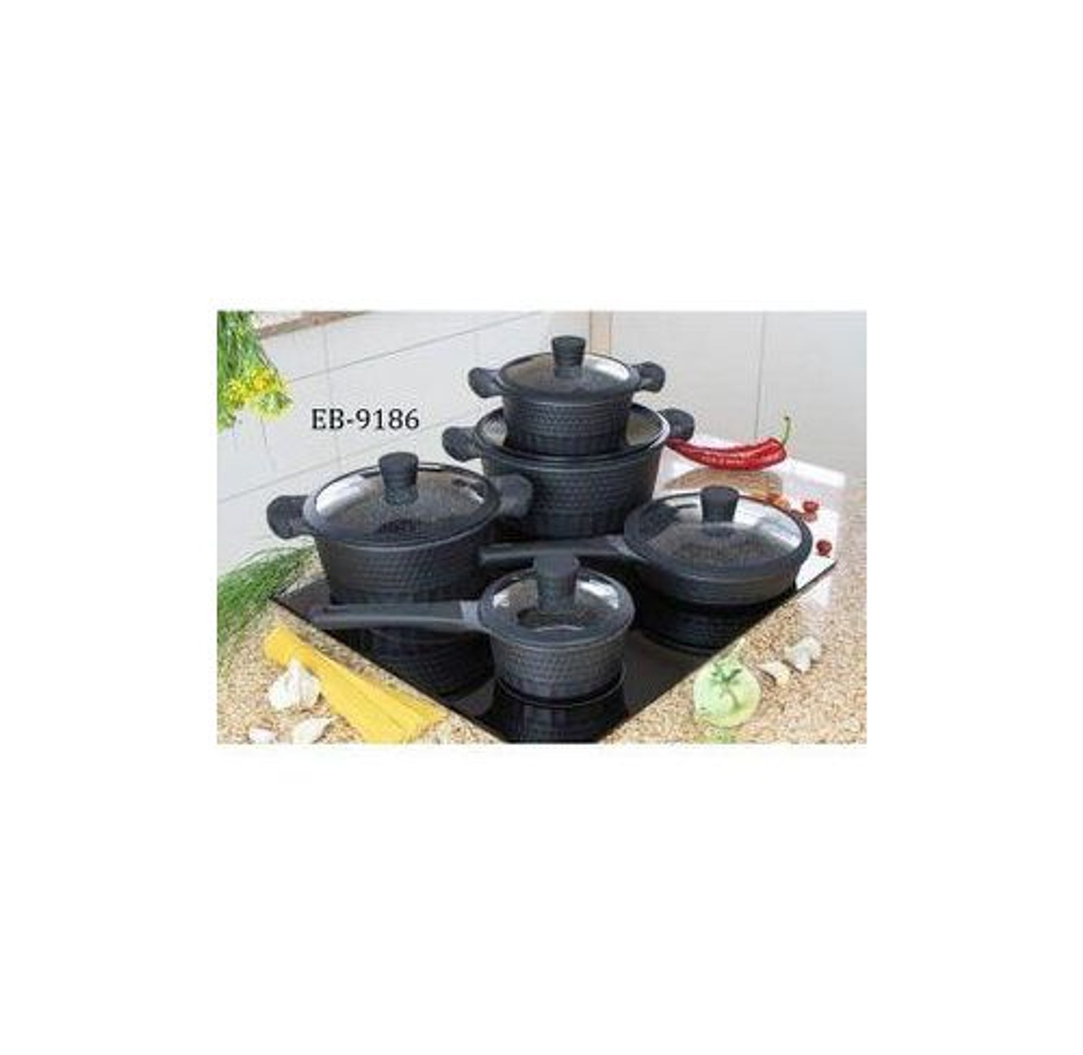EDENBERG 10pcs Non stick cookware image